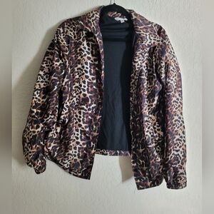 Leopard print rain jacket | size s